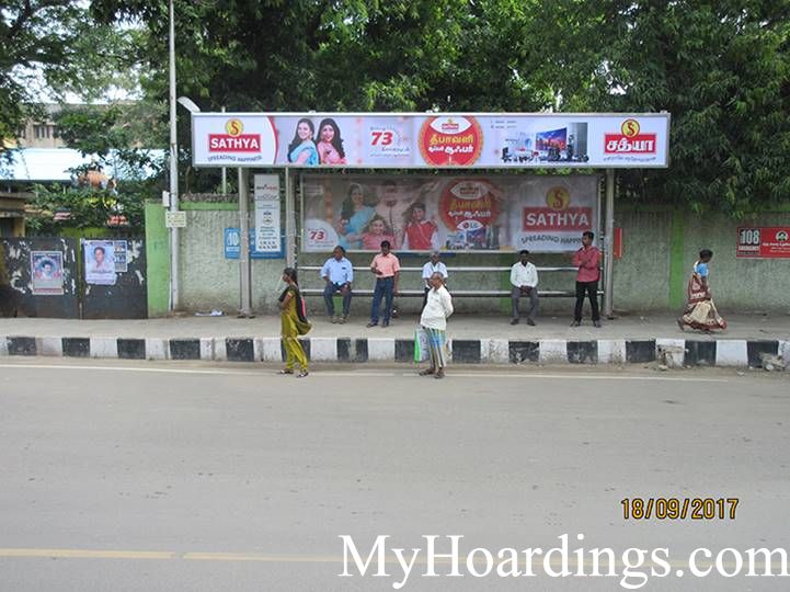 Best OOH Ad agency in Chennai, Bus Shelter Hoardings Rates in Old Jail Rd Stanley Hospital Chennai